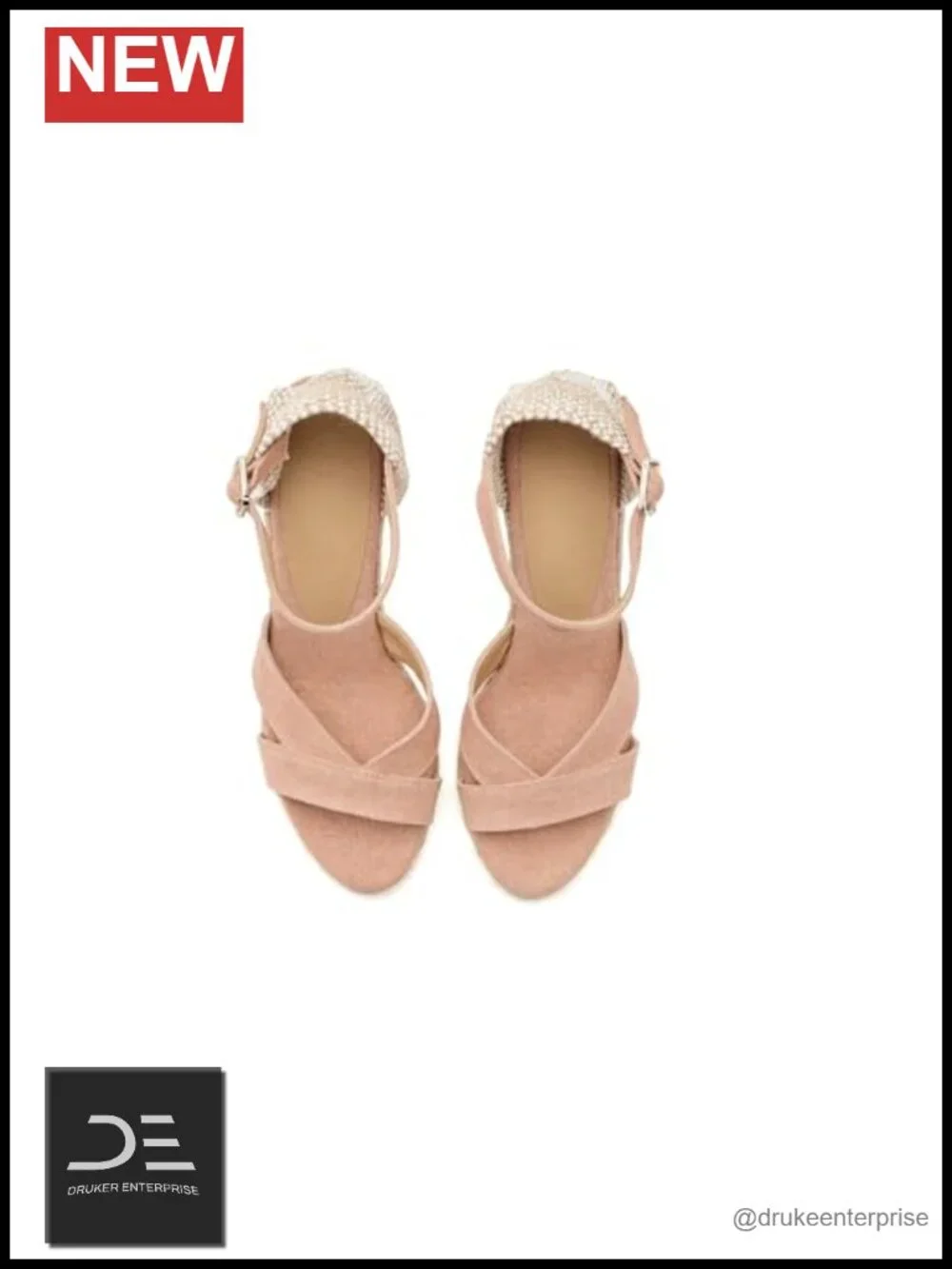 Women's Organic Cotton Wedge Sandals Ankle Strap Espadrilles